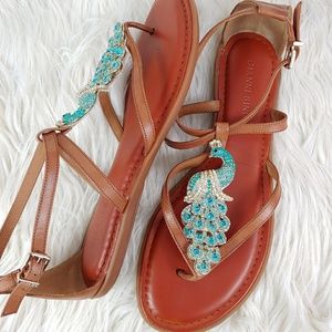 GIANNI BINI PEACOCK SANDALSZ 9.5